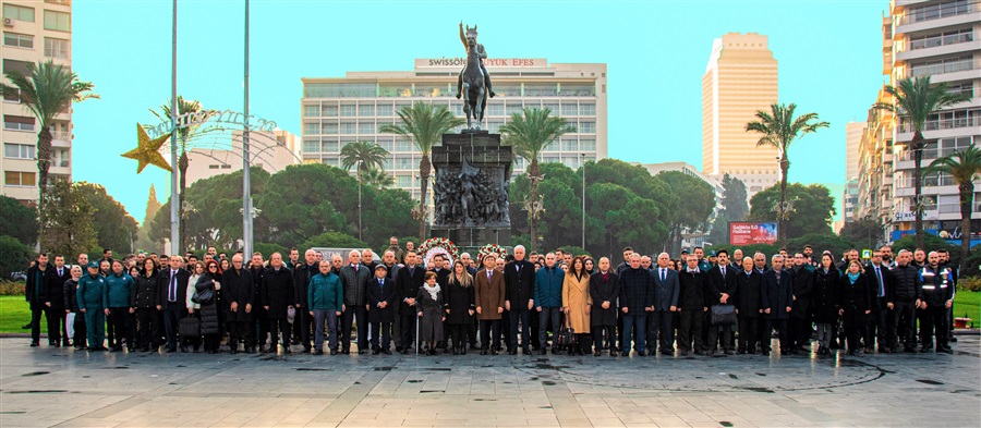 Bölge Müdürlüğümüzce, Dünya Gümrük Günü Etkinlikleri Kapsamında Atatürk Anıtına Çelenk Koyma, Saygı Duruşu ve İstiklal Marşı Töreni