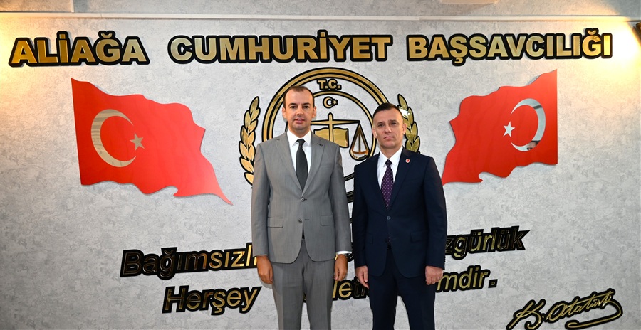 Bölge Müdürümüz Aliağa Cumhuriyet Başsavcısını Makamında Ziyaret Etti 